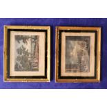 A PAIR OF FRAMED PRINTS, AFTER JAMES MALTON (1761-1803), (i) ST. STEPHEN'S GREEN", (ii) CAPEL