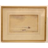 FRANK H. MASON, (1875 - 1965), RBA, RI, RSMA, "SOLITUDE", watercolour over pencil on card, signed