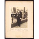 A FRAMED & SIGNED PHOTOGRAPH OF ALFIE BYRNE, LORD MAYOR OF DUBLIN, 1930-39, Alfie Byrne was called