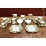 A MIETO CHINA TEA SET, includes; (11) cups, (9) saucers, (12) plates, (2) bowls, (2) sandwich / cake