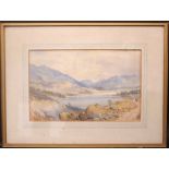 EDWIN A BENLEY, "LOCH VENNACHAR", watercolour on card, signed and dated 1899 lower right, title