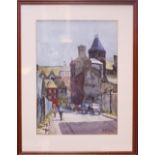 E. P. MILLS (IRISH 20TH CENTURY) "BROWN STREET CORK", signed lower right, dated 1980 lower left,