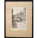 MABEL (OLIVER) RAE, (ENGLISH 1868 - 1956), "HERTFORD BRIDGE", signed in pencil on the margin, &