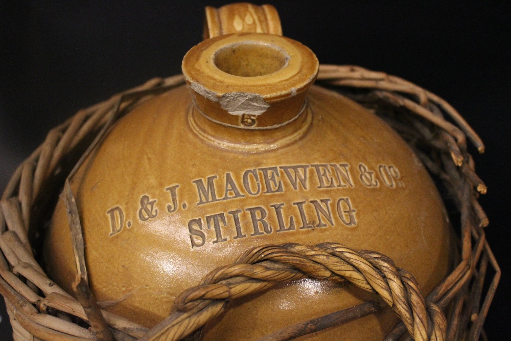 A VERY LARGE LATE 19TH CENTURY PORT DUNDAS OF GLASGOW JUG, two toned, made for D & J MacEwen, - Image 2 of 3