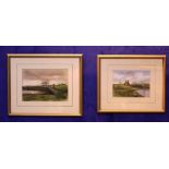 A PAIR OF PICTURES, EVA KREKOVA, 20TH CENTURY, (i) "WINTER'S DAY", pastel on paper, signed and dated