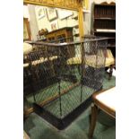 A LARGE LATE 19TH CENTURY / EARLY 20TH CENTURY MESH FIRE GUARD, 38” x 33” x 18” approx