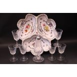 A MIXED LOT OF ITEMS; includes, (i) A Waterford Crystal salt shaker, (ii) a set of 6 sherry