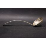 AN IRISH SILVER SAUCE LADLE, with date letter 'E' for 1801, maker's mark, J.B for John Bayly, bright