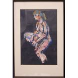 LINDEL WILLIAMS, "LIFE DRAWING", unsigned, pastel on paper, label verso inscribed with artists