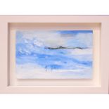TERRY DELANEY, "SEA ON LAND", oil on board, signed lower right, inscribed verso with title, 13.5"