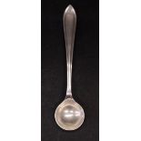 A SILVER SALT SPOON, Sheffield, date letter for 1948, maker’s mark EV for Viner's Ltd (Emile Viner)