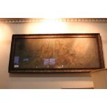 LARGE FRAMED PRINT OF RECLINING FIGURES, in a gilt frame, 47" x 18" approx print, 52" x 22" approx