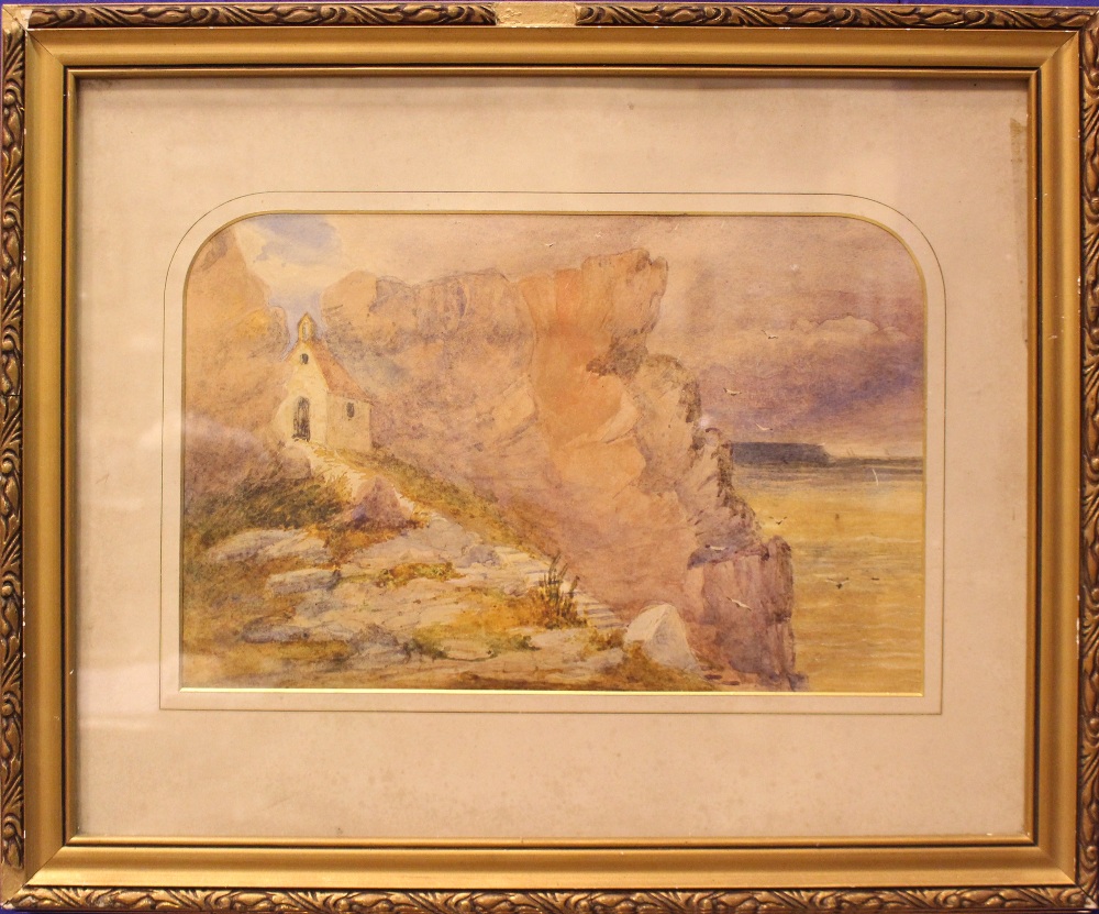 19TH CENTURY / EARLY 20TH CENTURY, "ST. GOVAN'S CHAPEL, WALES", watercolour on paper, unsigned,