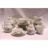 A JAPANESE 'EGG SHELL' PORCELAINE TEA/ COFFEE SET, includes 8 cups, 13 saucers, 11 side plates, 2