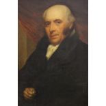 19TH CENTURY PORTRAIT OF A GENTLEMAN, inscribed on reverse of frame, The Rev. Evan Jones,