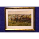 PETER CURLING, "A POINT TO POINT AT AGHABULLOGUE, NORTH CORK", limited edition print numbered 452 of