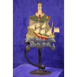 A ROCKING SHIP ORNAMENT