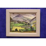 KITTY WILMER O'BRIEN, RHA PWCSI (Irish 1910-1982), "WEST OF IRELAND LANDSCAPE", oil on board, signed