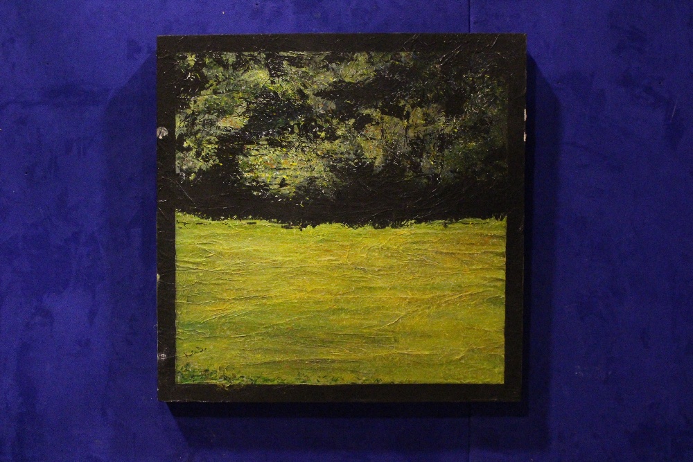 KATIE BUTTIMER, "SUMMER, UMERA, MACROOM", mixed media on canvas, signed lower left, inscribed &