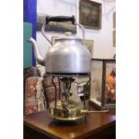 A VINTAGE 'AGA' KETTLE & 'MONITOR' BURNER STAND