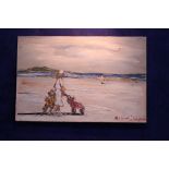 MARIE CARROLL, "DOLLYMOUNT", oil on card, signed lower right, 30" x 20" approx unframed