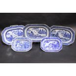 A COLLECTION OF 19TH CENTURY CHINESE EXPORT WARE (5) Serving dishes, includes one labelled '