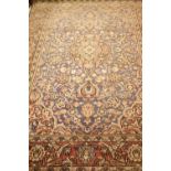 A GOOD KAZWIN FLOOR RUG, with central medallion motif, 86" x 50" approx