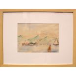 F.W. BELLOWS, (EARLY 20TH CENTURY), "INDIAN LANDSCAPE", watercolour on paper, signed and dated lower