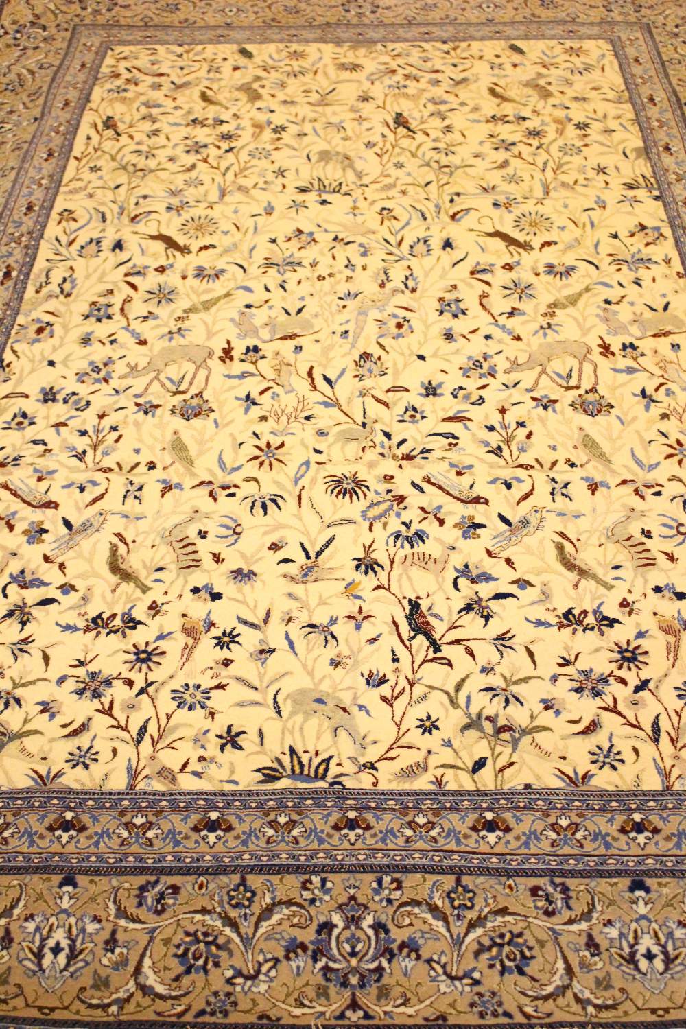 **WITHDRAWN** A VERY GOOD QUALITY NAIN SHISLA-DAHRACTI FLOOR RUG