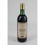 A bottle of Chateau le Tour du Mirail 1966 red wine