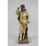 An Ernst Wahliss porcelain figure of Othello, with gilt embellishments, 24.5cm