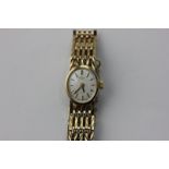 A lady's 9ct gold Rotary bracelet watch, 16.5g gross