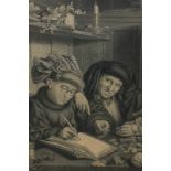 After Q Matsys, two men counting money, 'The Misers, from the picture in the Royal Collection',
