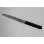 A George III silver handled fruit knife with tortoiseshell handle, 14cm