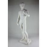 A composition figure of David, inscribed Dal Torrione, numbered 960, stamped verso, 82cm
