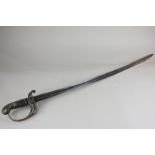 A Victorian Infantry officer's sword, marked 67th 1846, possibly from 67th South Hampshire