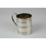 A George III silver christening cup, maker Michael Starkey, London 1816, presented and dated 15.9.44