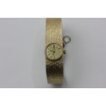 A lady's 9ct gold Omega bracelet watch 31.5g