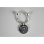 A Tiffany silver key ring