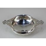 A George V silver quaich, maker's mark worn, Sheffield 1913, 6oz