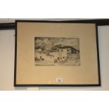 Richard Pearsall (early 20th century), The Gathering Storm, Toledo, etching, numbered 4/75,