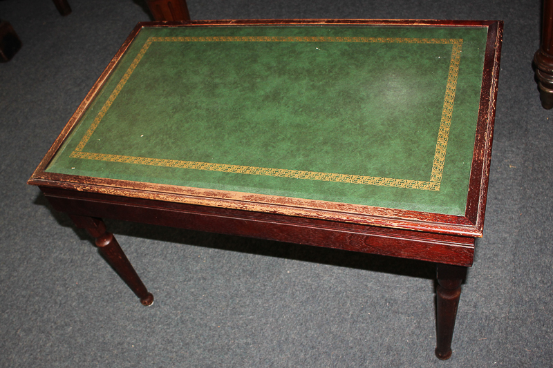 A Slack & Barlow, Sheffield silver plated canteen for twelve, in fitted leather topped oak table, - Image 2 of 2