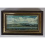 Oliver Ommanney, local interest, view of the Trundle, 'Westhampnett', oil on board, unsigned,