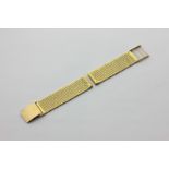 An 18ct yellow gold watch bracelet, 54.1g