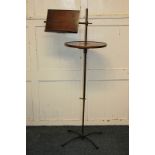 A late Victorian 'Carter's Literary Machine' music / reading stand comprising an adjustable rest and