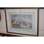 David Murray Smith RWS (1865-1952), shipping on the Thames, St Paul's Wharf, London, watercolour,