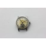 A steel cased Omega wristwatch, manual wind movement numbered 9496717, case numbered 10251939, two-