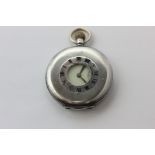 A silver half hunter cased pocket watch, London import mark for 1919