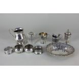 A George V silver bonbon dish, makers Charles Westwood & Sons, Chester 1918, together with a
