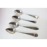 Three late 18th / early 19th century Scottish provincial silver teaspoons, to include John Keith,